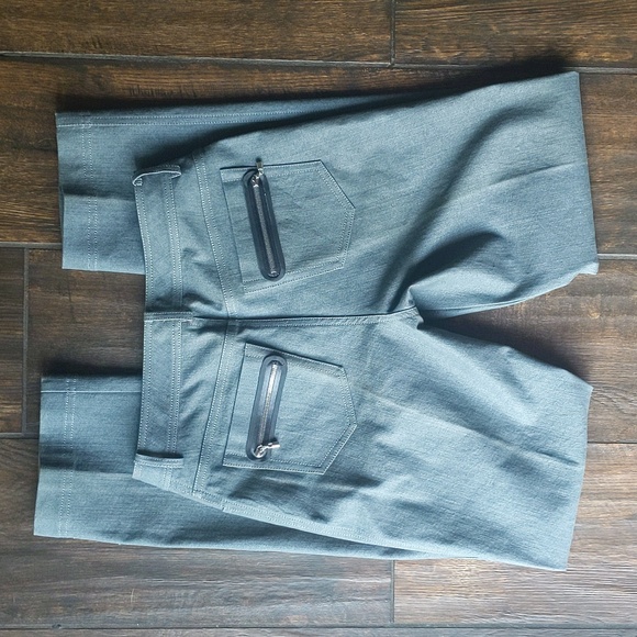 SoCa by St. John Gray Denim Ankle Pants - Women's 0 - Picture 6 of 8